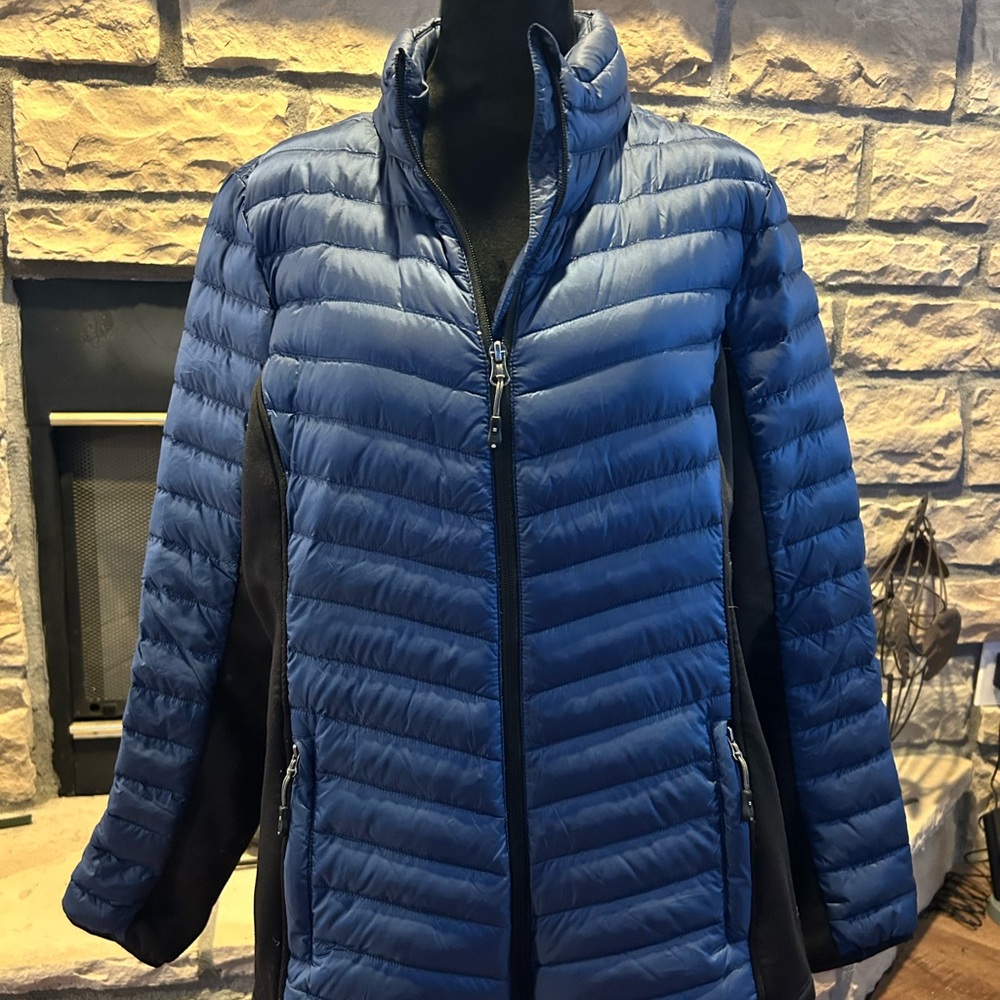 32 Degrees Blue and Black Puffer Jacket